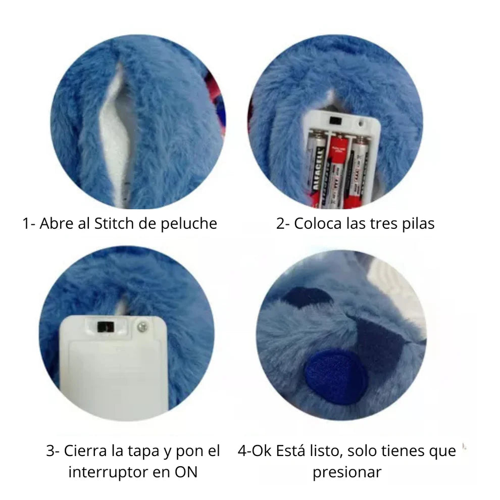 Peluche Tranquilizante de Stich con movimientos De Respiración Realistas - Ultimas Unidades