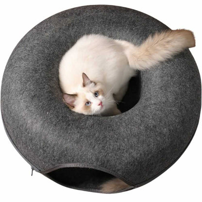 Cama Para Gato Tunel Dona Rascador Juguete Desarmable