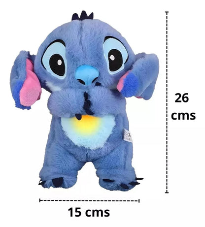 Peluche Tranquilizante Stich Con Movimientos De Respiración Realistas