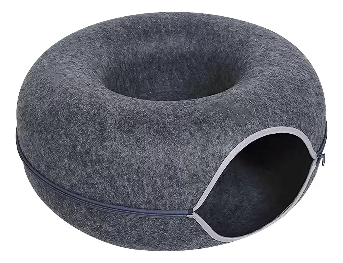 Cama Para Gato Tunel Dona Rascador Juguete Desarmable