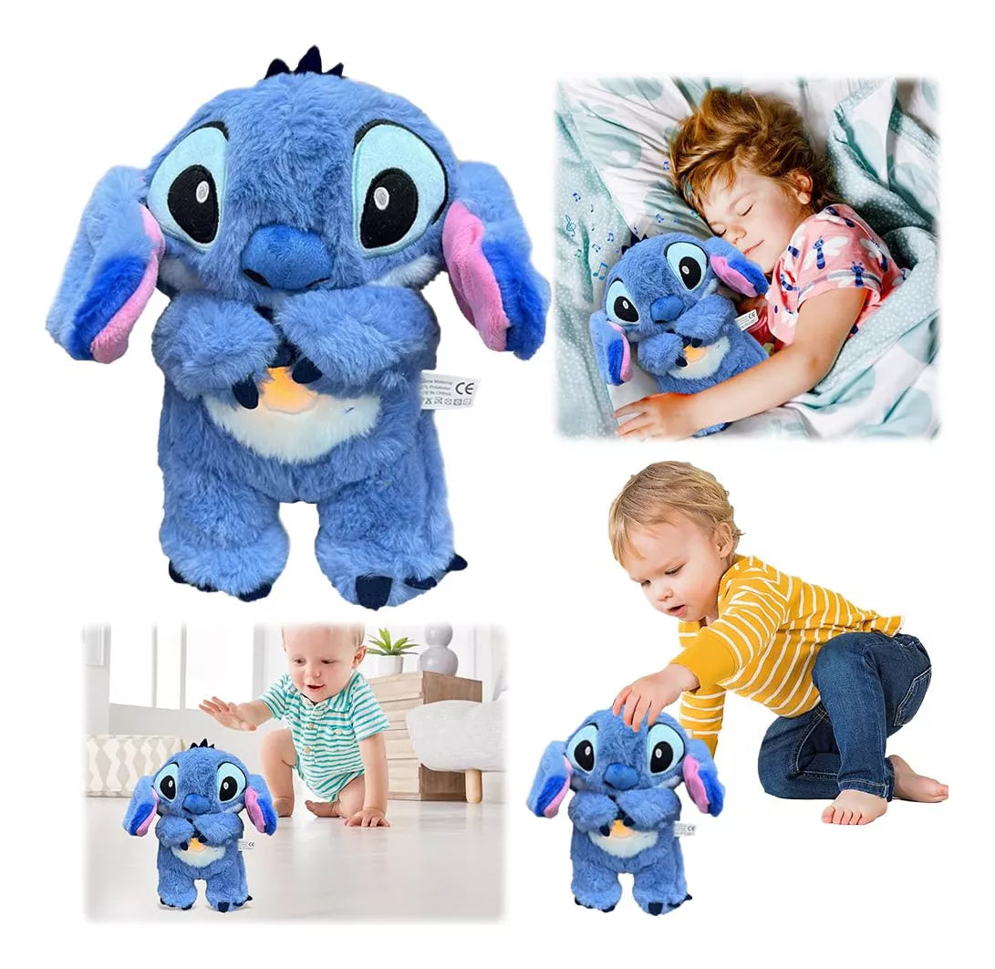 Peluche Tranquilizante Stich Con Movimientos De Respiración Realistas