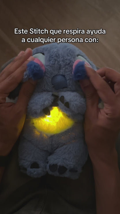 Peluche Tranquilizante Stich Con Movimientos De Respiración Realistas