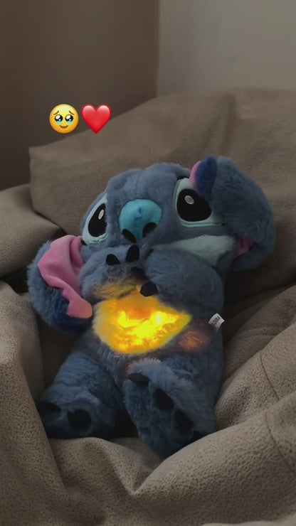 Peluche Tranquilizante Stich Con Movimientos De Respiración Realistas